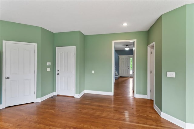 24987 W 150th Ct, Olathe, KS 66061 - interior space with recessed lighting, baseboards, and wood finished floors