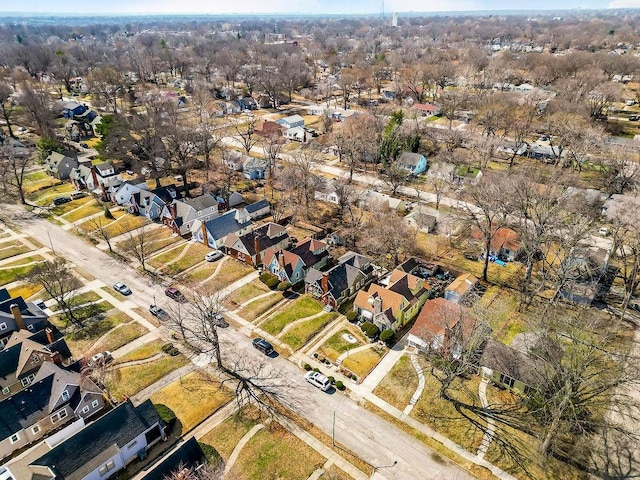 birds eye view of property featuring a residential view