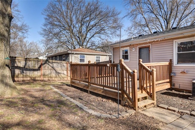 deck with fence