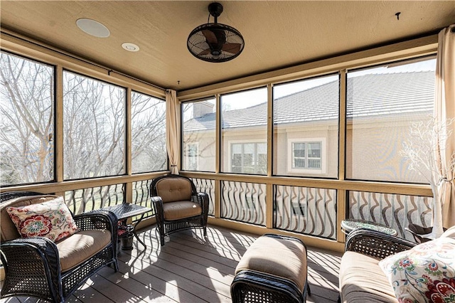 view of sunroom / solarium