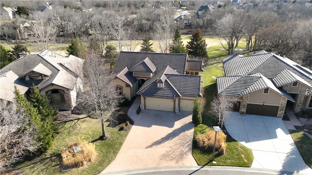 drone / aerial view featuring a residential view