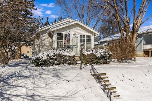 view of front of home