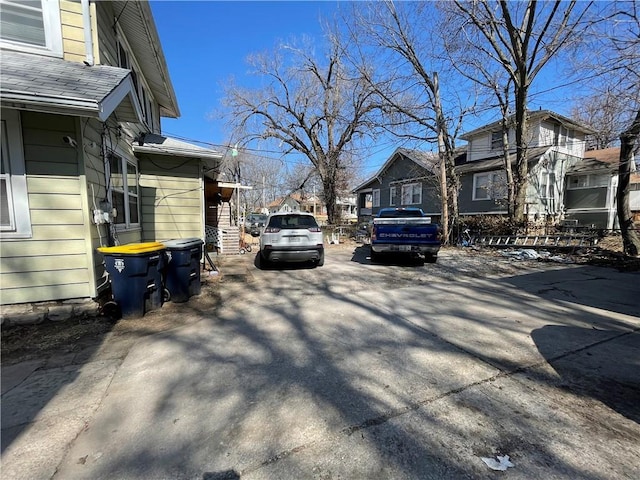 view of street with a residential view