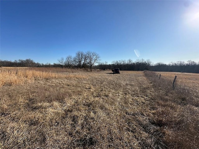 view of landscape featuring a rural view