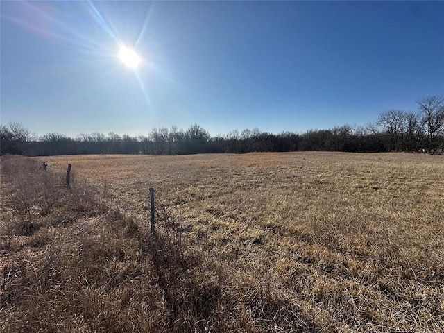 view of yard featuring a rural view