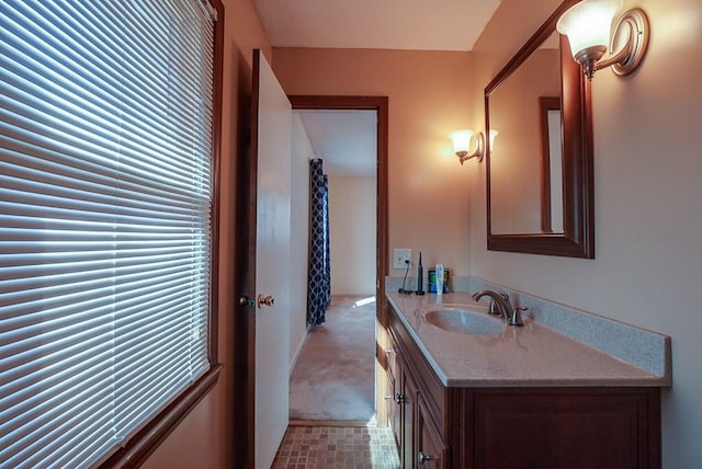 bathroom with vanity