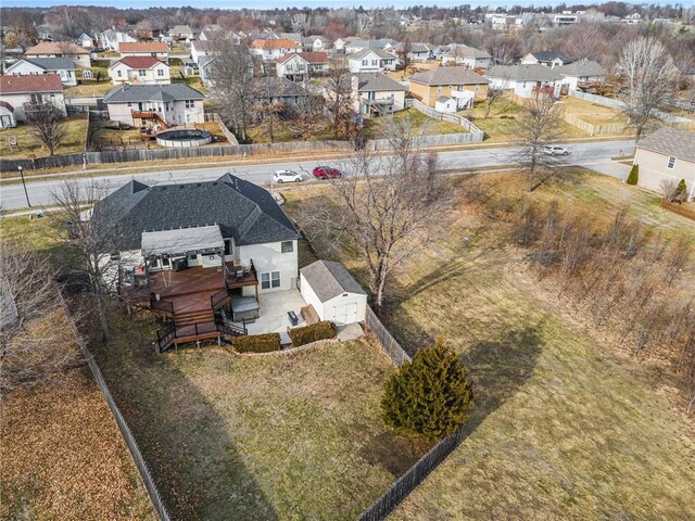 birds eye view of property featuring a residential view