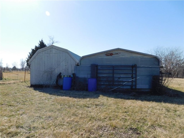 view of outbuilding featuring an outdoor structure