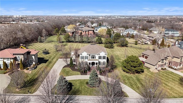 birds eye view of property featuring a residential view