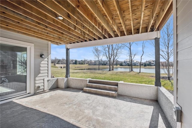 16121 Paradise St, Overland Park, KS 66221 - sunroom / solarium featuring a water view