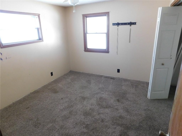 view of carpeted empty room