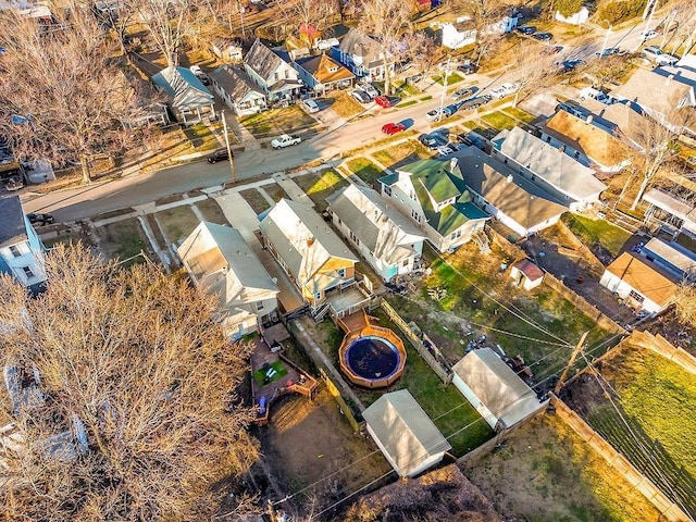 birds eye view of property featuring a residential view