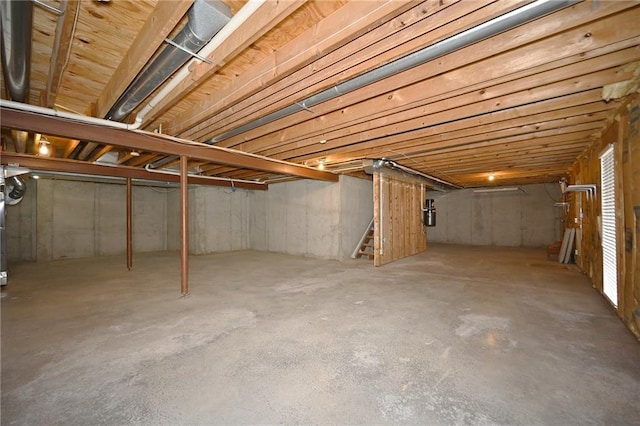 view of basement