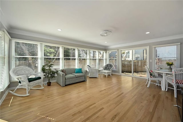 view of sunroom / solarium