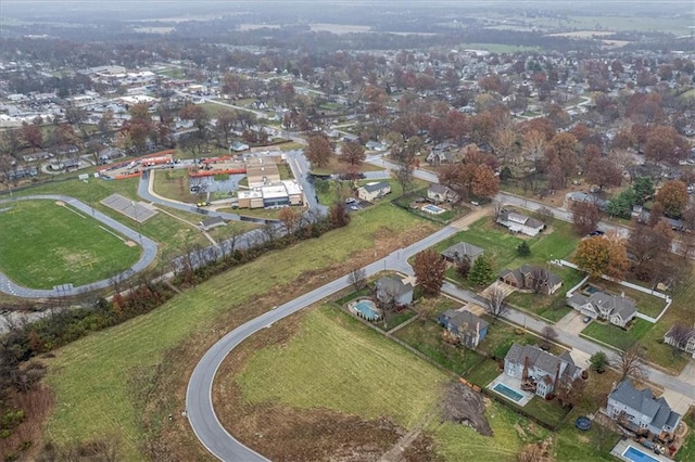 bird's eye view featuring a residential view