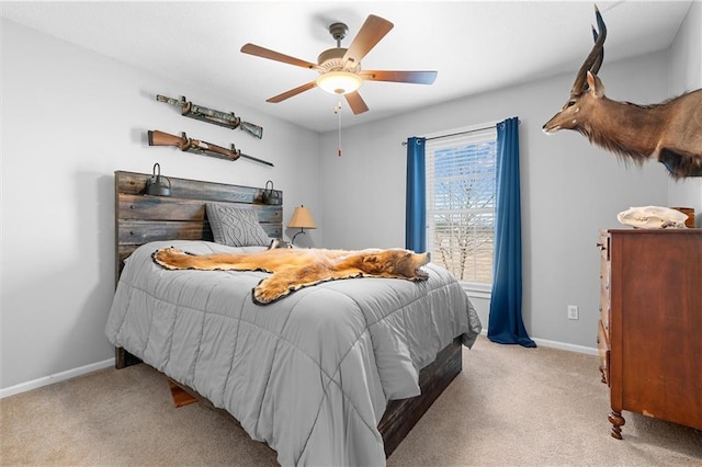 17701 C Hwy, Trimble, MO 64492 - bedroom with light colored carpet and ceiling fan