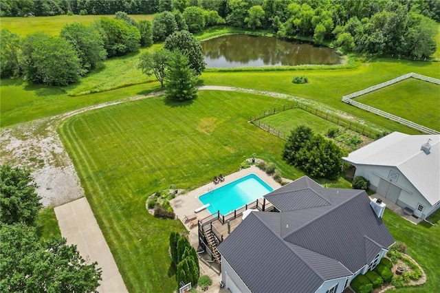17701 C Hwy, Trimble, MO 64492 - aerial view of a pool area and a large body of water