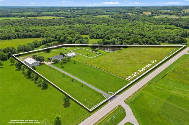 17701 C Hwy, Trimble, MO 64492 - aerial overview of property's location featuring property parcel outlined