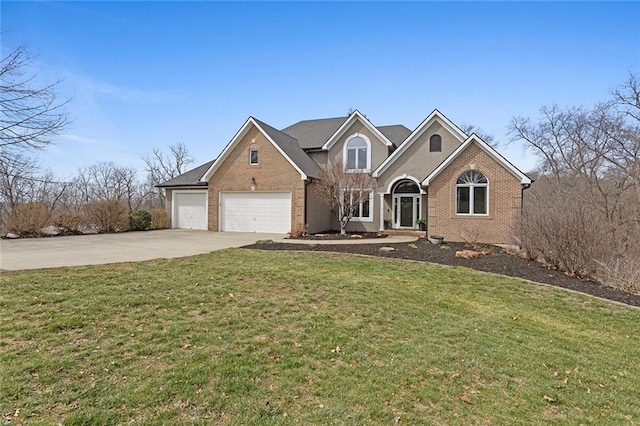 16520 NW 178th St, Platte City, MO 64079 - traditional home featuring brick siding, driveway, an attached garage, and a front yard