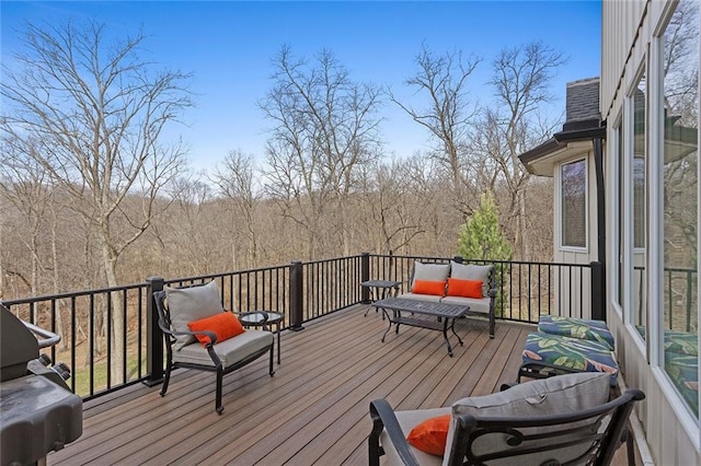 16520 NW 178th St, Platte City, MO 64079 - wooden terrace with outdoor lounge area