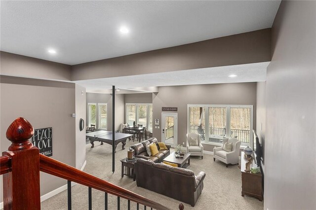 16520 NW 178th St, Platte City, MO 64079 - living room featuring carpet floors and recessed lighting