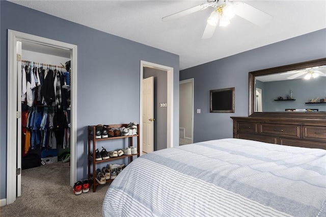 16520 NW 178th St, Platte City, MO 64079 - carpeted bedroom with a spacious closet, a closet, and a ceiling fan