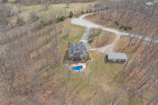 16520 NW 178th St, Platte City, MO 64079 - aerial view of property's location with a pool area