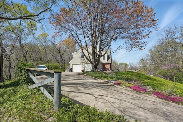 view of street with driveway