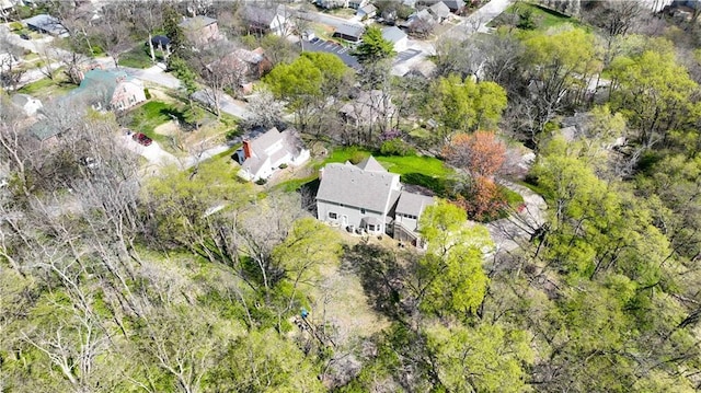 bird's eye view featuring a residential view