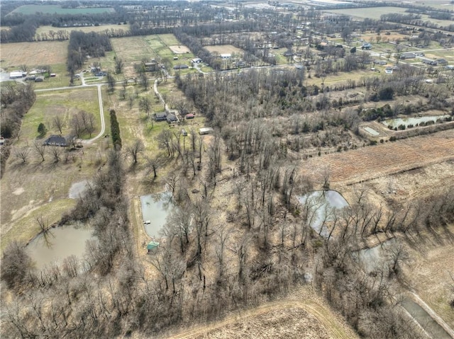 bird's eye view featuring a rural view