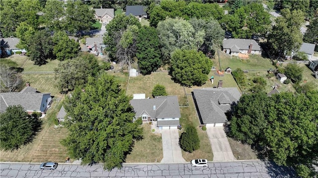 birds eye view of property featuring a residential view