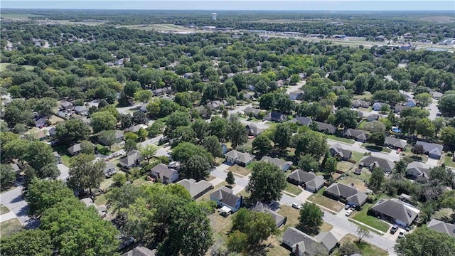 bird's eye view featuring a residential view