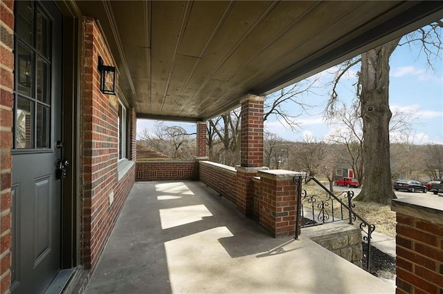 view of patio / terrace featuring covered porch