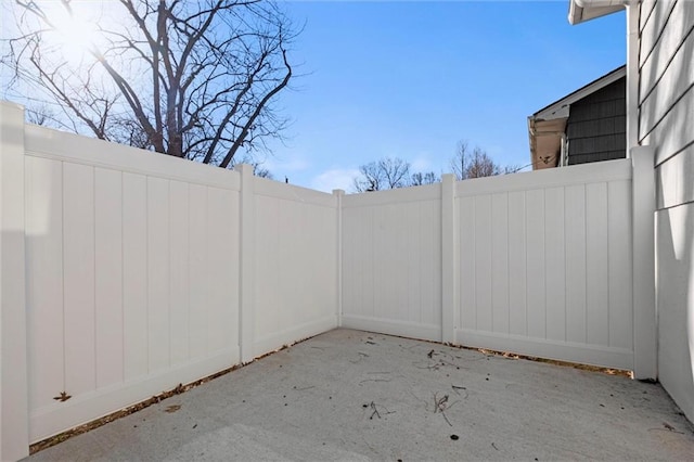 view of patio with fence