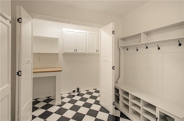 mudroom featuring tile patterned floors