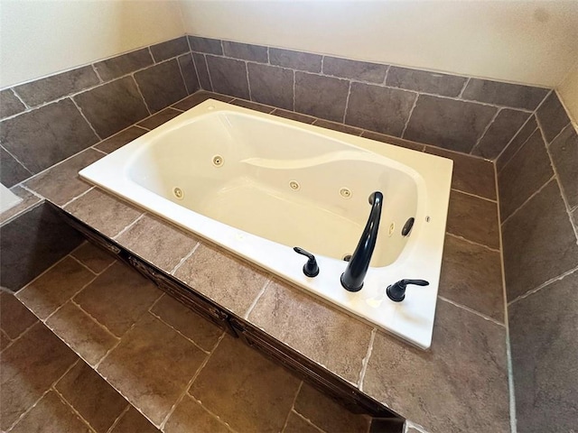 bathroom with a jetted tub