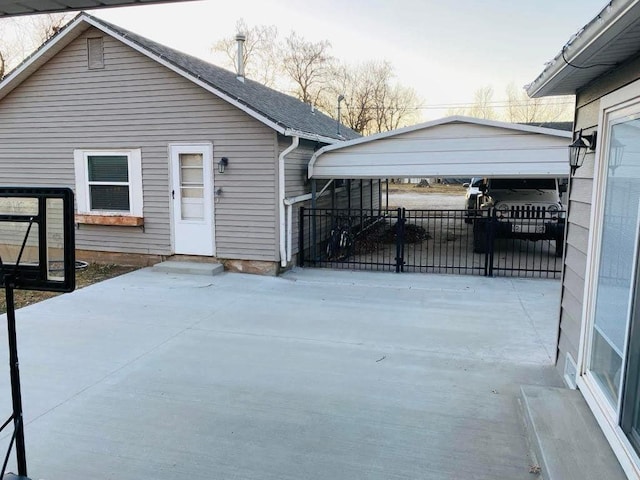 exterior space with fence