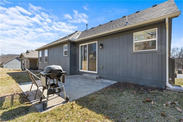 rear view of property with a patio