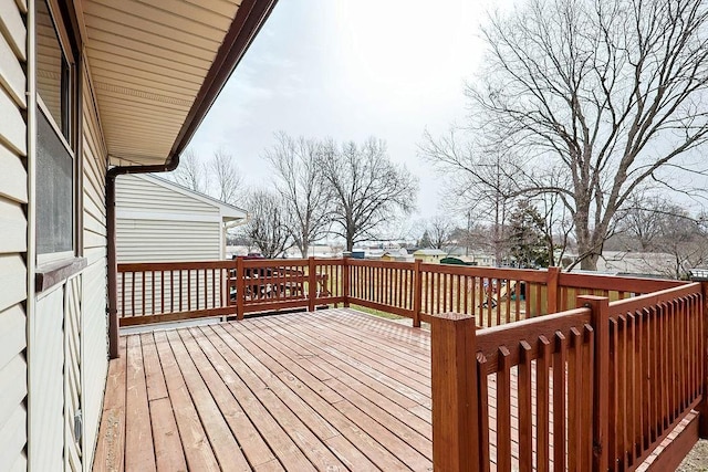 view of wooden terrace