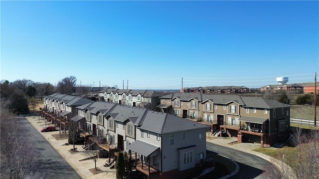 bird's eye view featuring a residential view