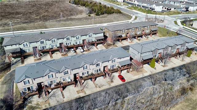 drone / aerial view featuring a residential view