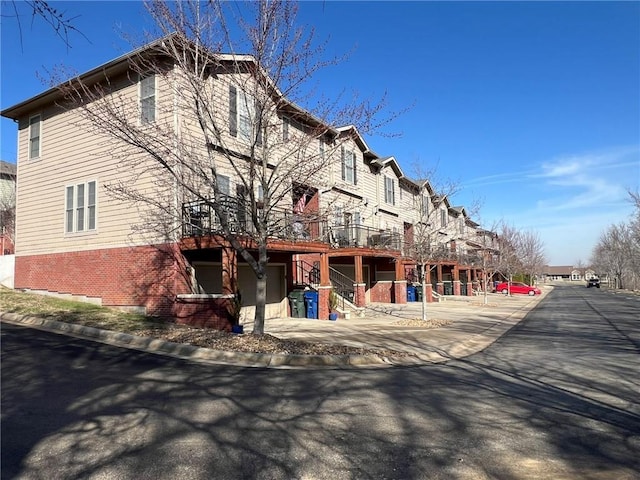 exterior space featuring a garage and driveway