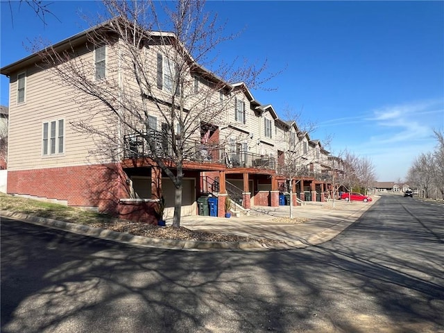 exterior space featuring curbs