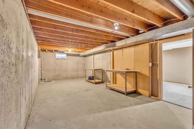 view of basement