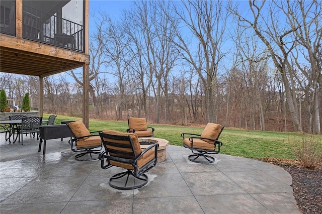 12745 N Larkspur Ln, Platte City, MO 64079 - view of patio / terrace featuring outdoor dining area
