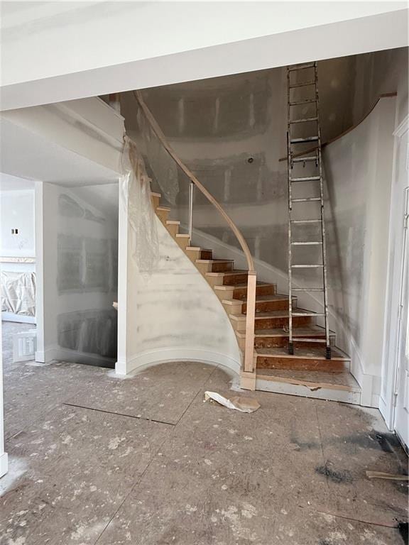 view of stairs