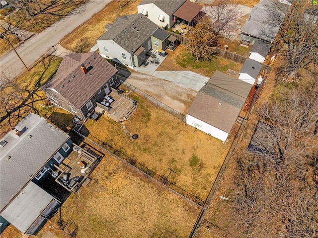 bird's eye view featuring a residential view