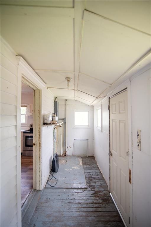 713 N 13th St, Atchison, KS 66002 - interior space with healthy amount of natural light and vaulted ceiling