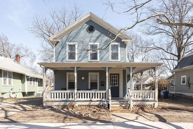 view of front of house with a porch