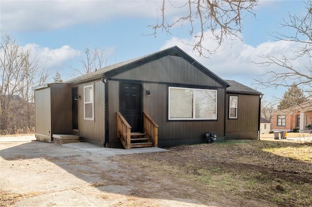 view of front of home featuring entry steps